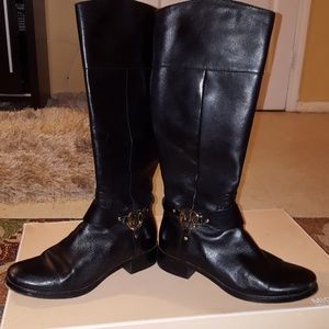 Michael Kors Black Leather Boots
